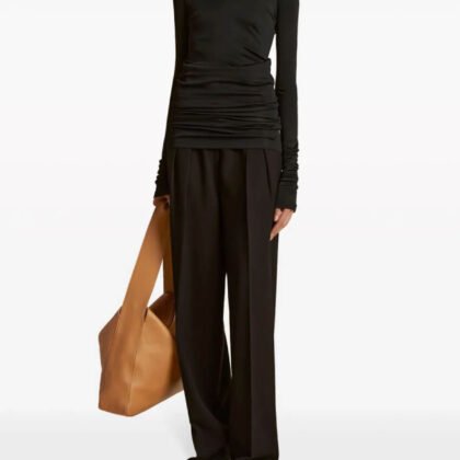 Pleated High Waisted Trousers