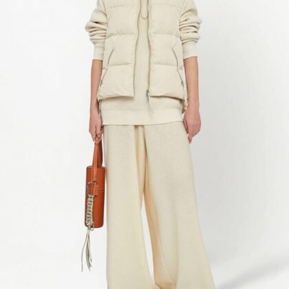 High-neck padded Gilet